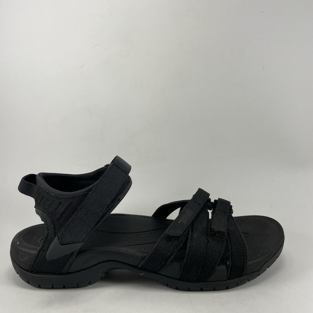 Teva Tirra Sport Sandals Womens Size 7.5 Black Adjustable Straps Outdoor Hiking